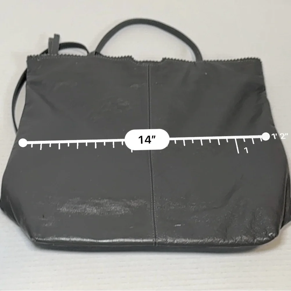 Latico grey glazed leather tote/purse